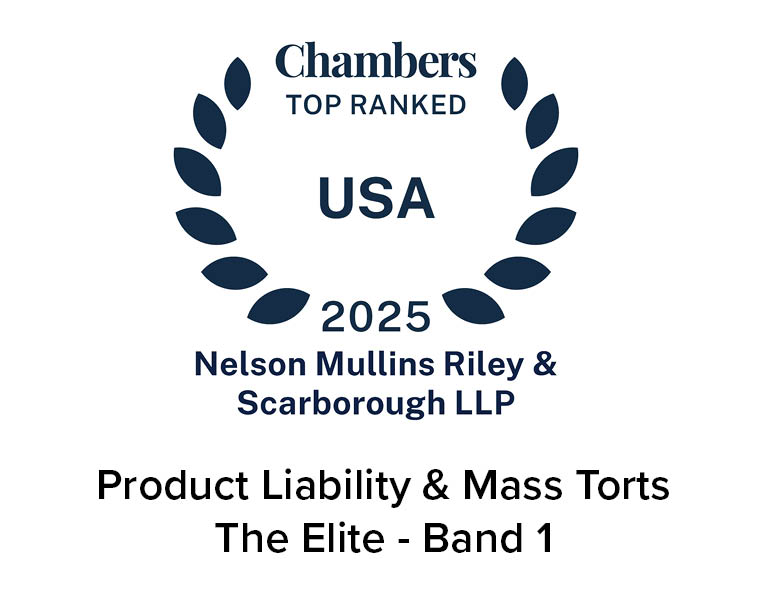Top Ranked Chamber USA 2025 _ Nationally Ranked: Product Liability & Mass Torts: The Elite