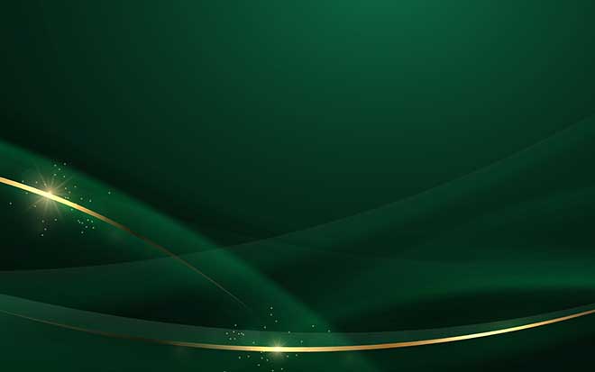 Green background with light waves.