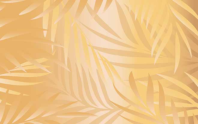 Image of gold palm leaves