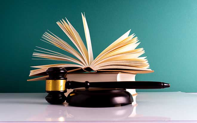 Image of a gavel and open book