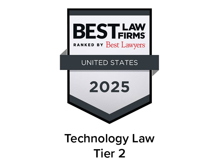 Best Lawyers Best Law Firms 2025 Badge, Technology Law