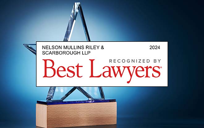 Image displaying Nelson Mullins' recognition by Best Lawyers