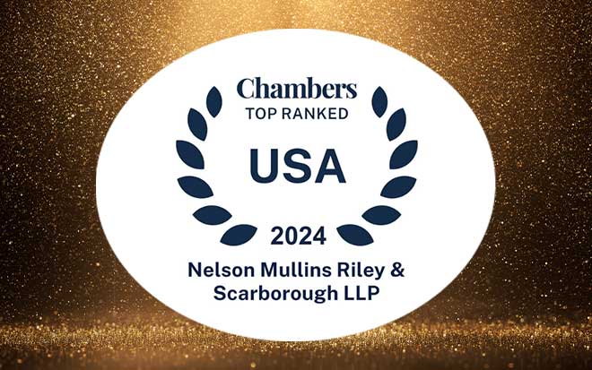 gold glitter background with Chambers USA 2024 logo featured front and center