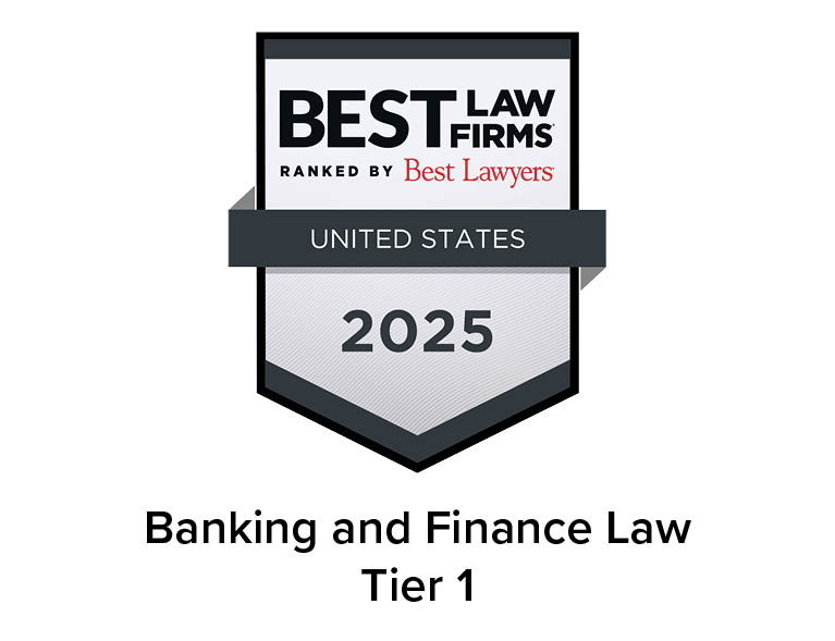 2025 Best Law Firms Badge for Banking and Finance Law