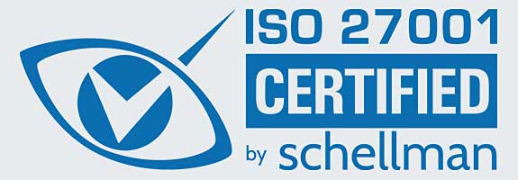 ISO 27001 Certified by schellman