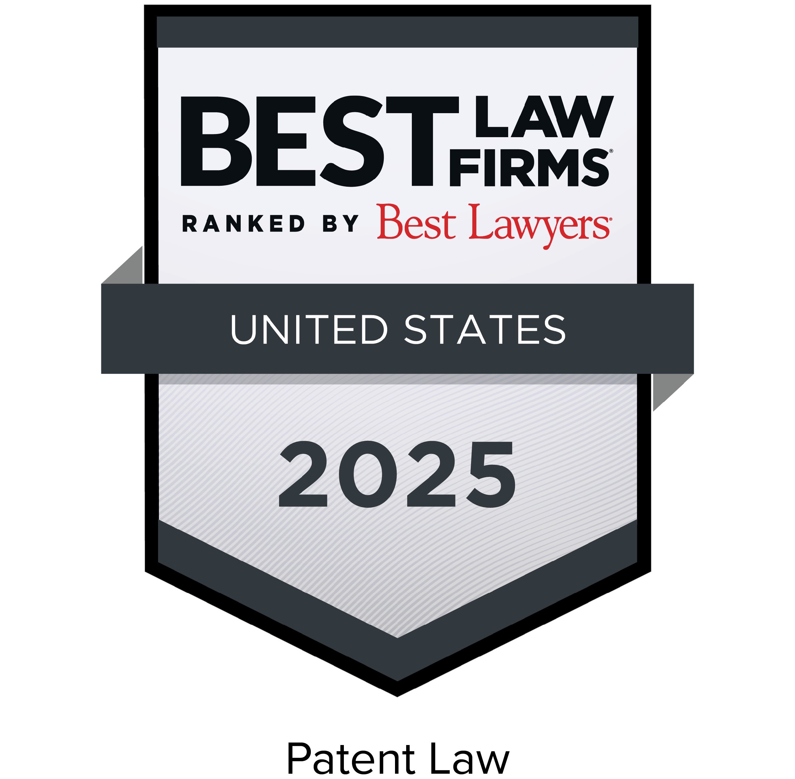 Best Lawyers Best Law Firms 2025 Badge, patent law